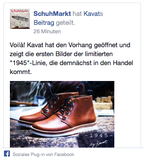 Artikelbild - Like-Box von Facebook wertet die SchuhMarkt-Homepage auf