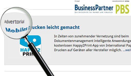 Artikelbild - Mehrwerte durch Online-Advertorials