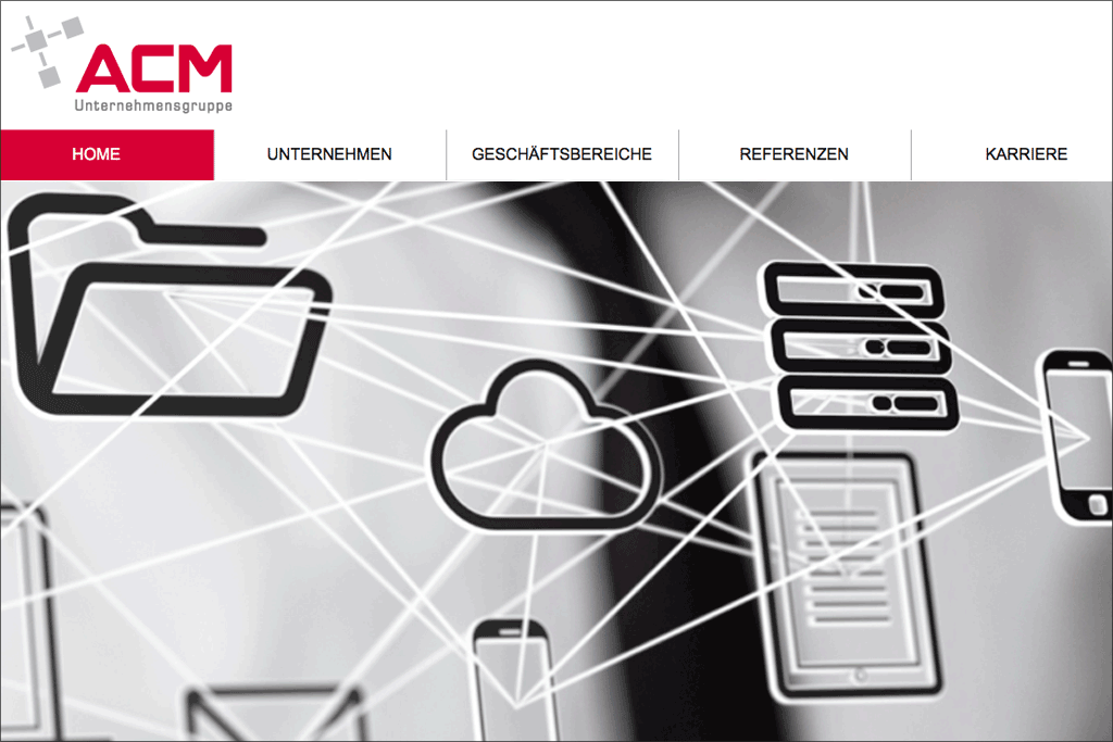 Artikelbild - Die neue Webseite der ACM Unternehmensgruppe GmbH