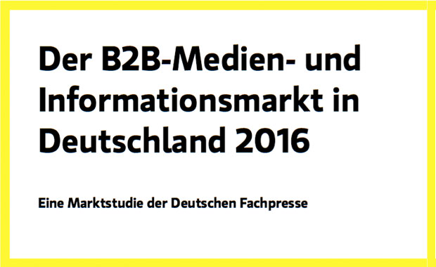 Artikelbild - Marktstudie der Deutschen Fachpresse: Der B2B-Medien- und Informationsmarkt in Deutschland 2016